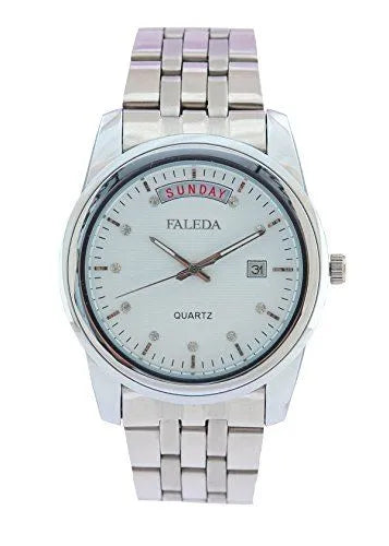 Stainless Steel Men’s Dress Watch – Day Date