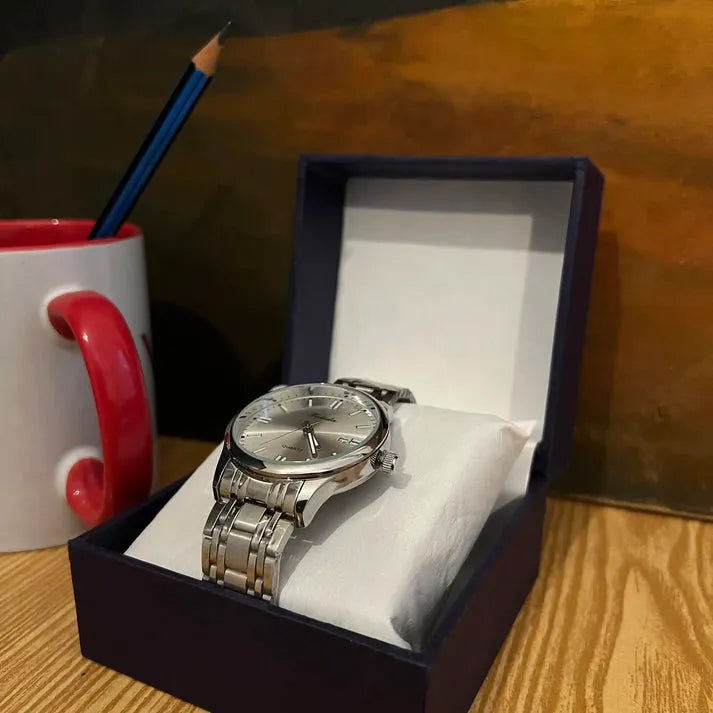 Stainless Steel Men’s Dress Watch – Day Date