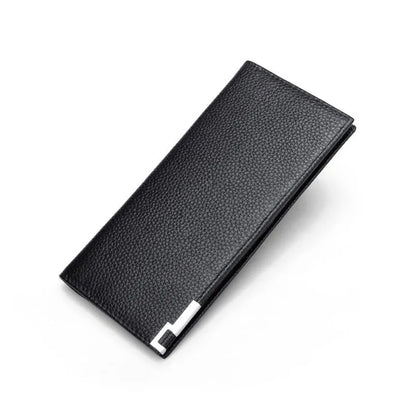Pebbled Finish Long Wallet