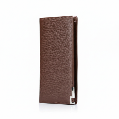 Pebbled Finish Long Wallet